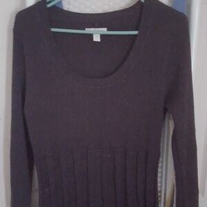 Pleated sweater dress